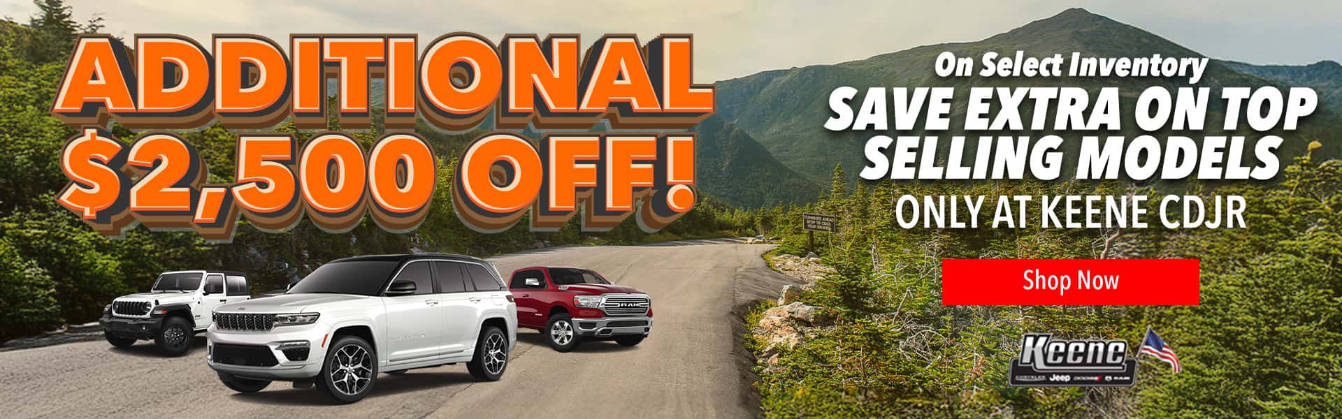 Select Inventory Additional $2,500 Off