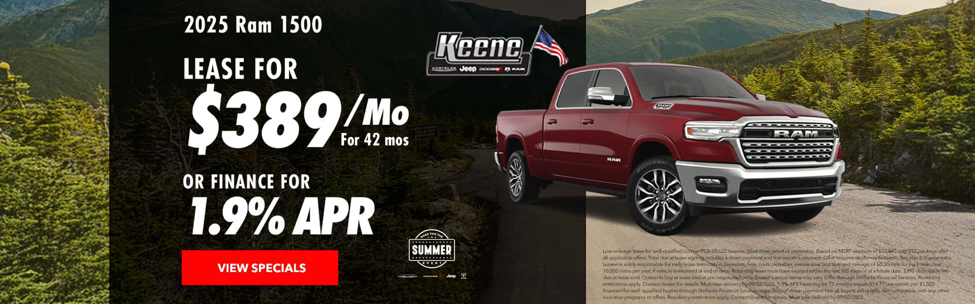 Ram 1500 lease and finance offer