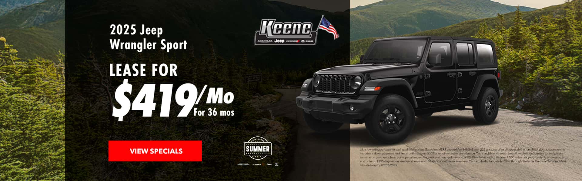 Jeep Wrangler Lease Offer
