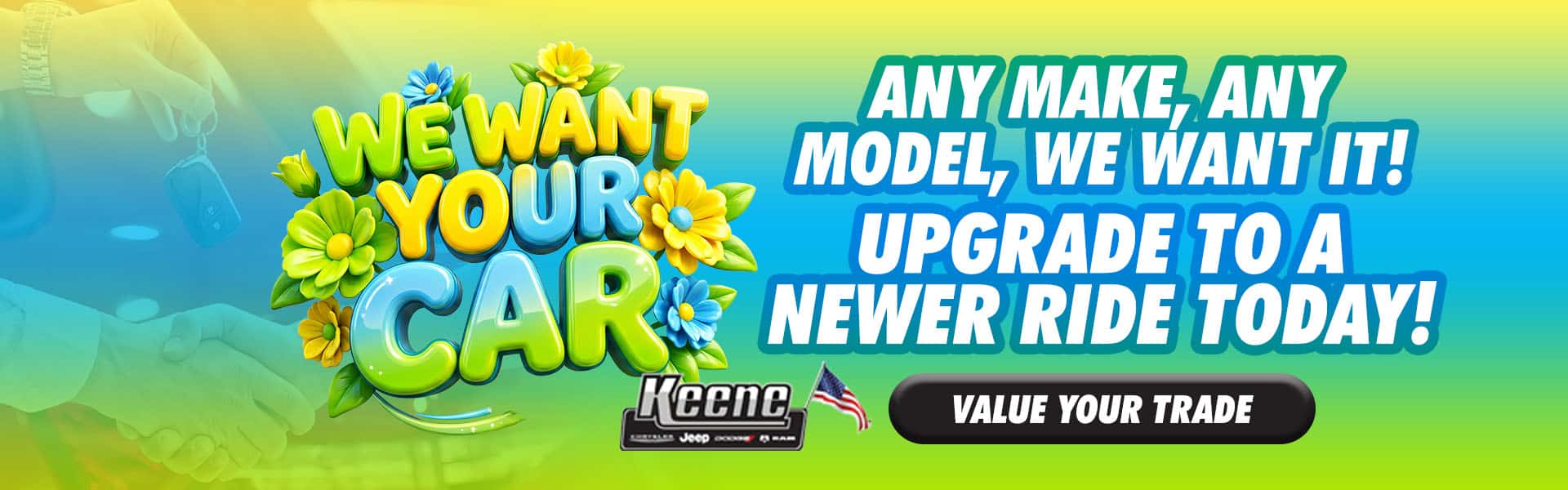 We Want Your Car