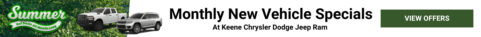 Shop Keene's New Vehicle Specials
