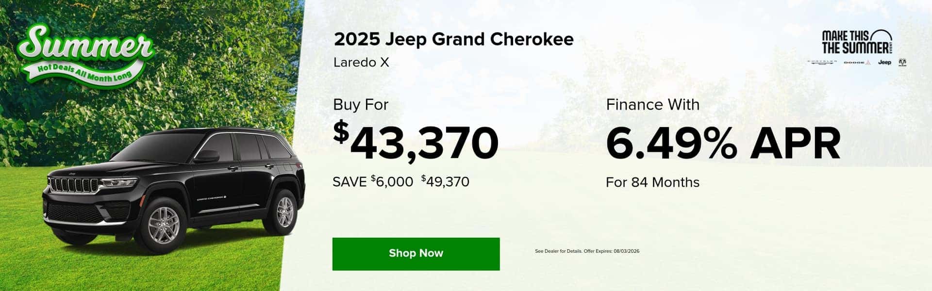Grand Cherokee Laredo X Offer