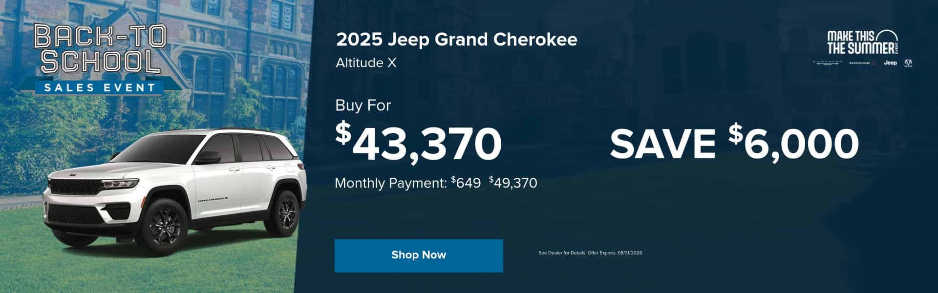 Grand Cherokee Offer