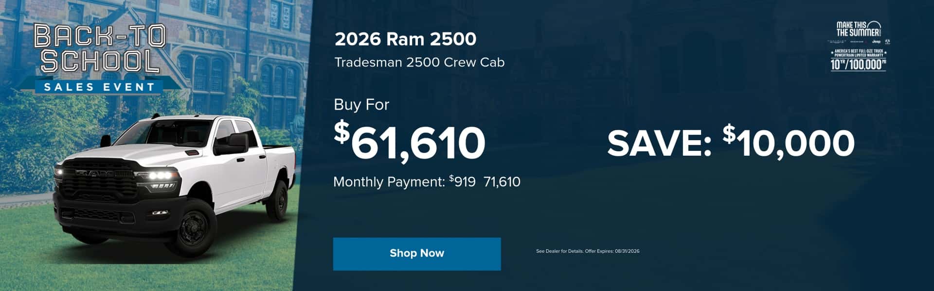 Ram 2500 Offer