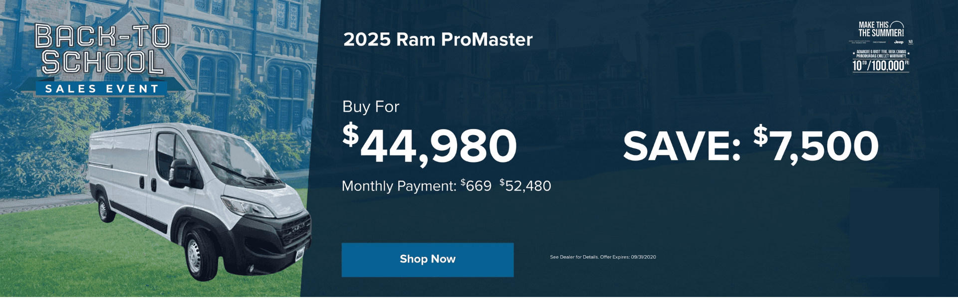 Promaster offer