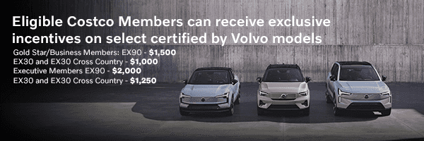 Eligible Costco Members Can Receive Exclusive Incentives on Select New Volvo Models