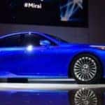 Electric blue 2021 Toyota Mirai Fuel Cell Vehicle