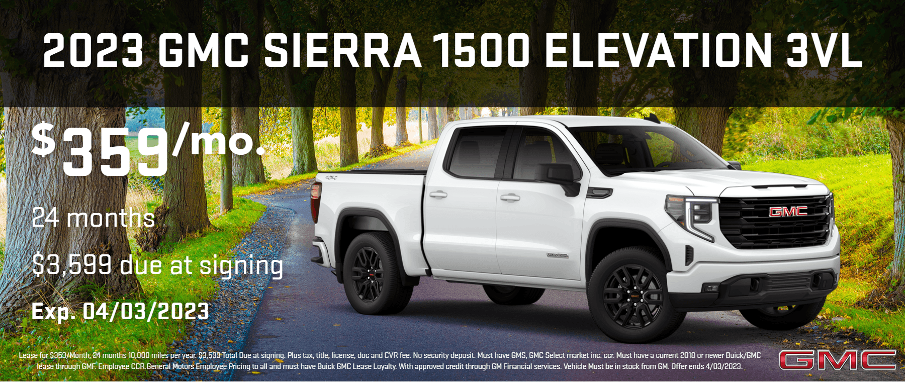 Lease The 2023 GMC Sierra 1500 Elevation 3VL in Ann Arbor