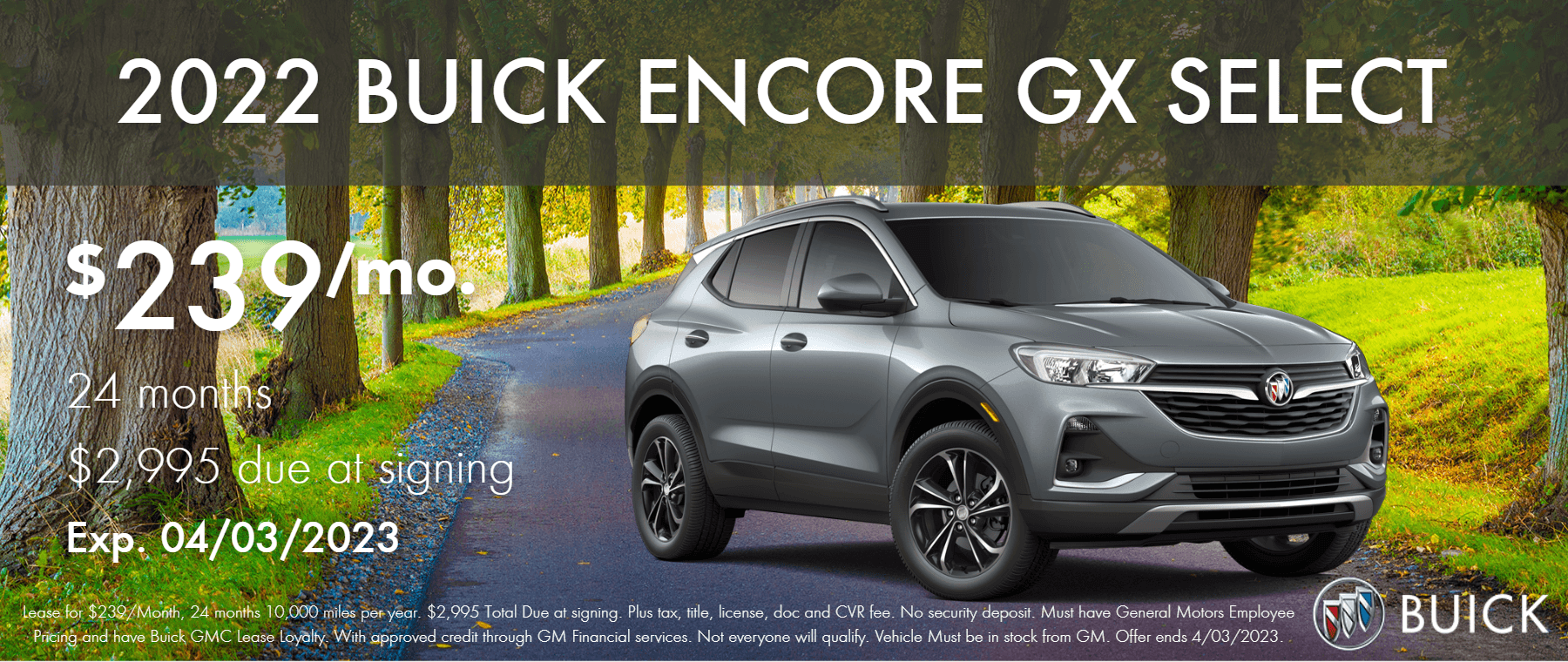 Lease The 2022 Buick Encore GX Select in Ann Arbor