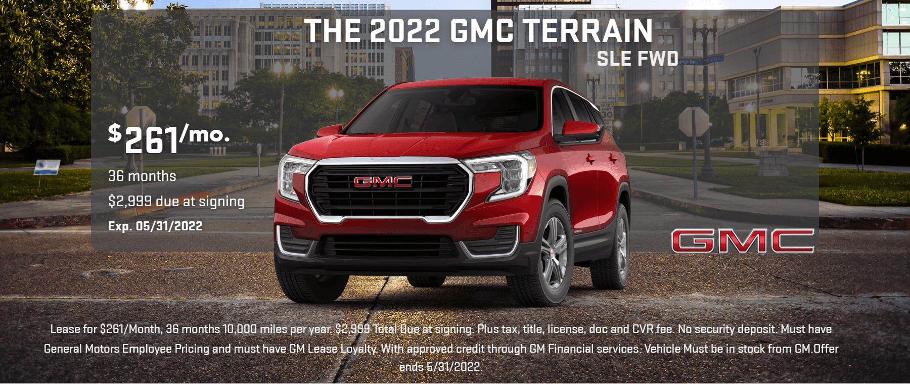 Lease a 2022 GMC Terrain in Lansing