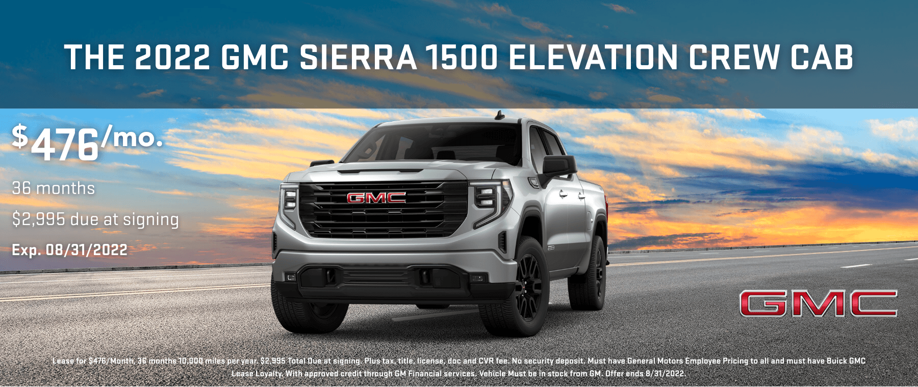 2022_GMC_Sierra 1500_Crew Cab Short Bed Elevation 4WD_Lease_Wed Aug 03 2022 10_35_34 GMT-0400 (Eastern Daylight Time)