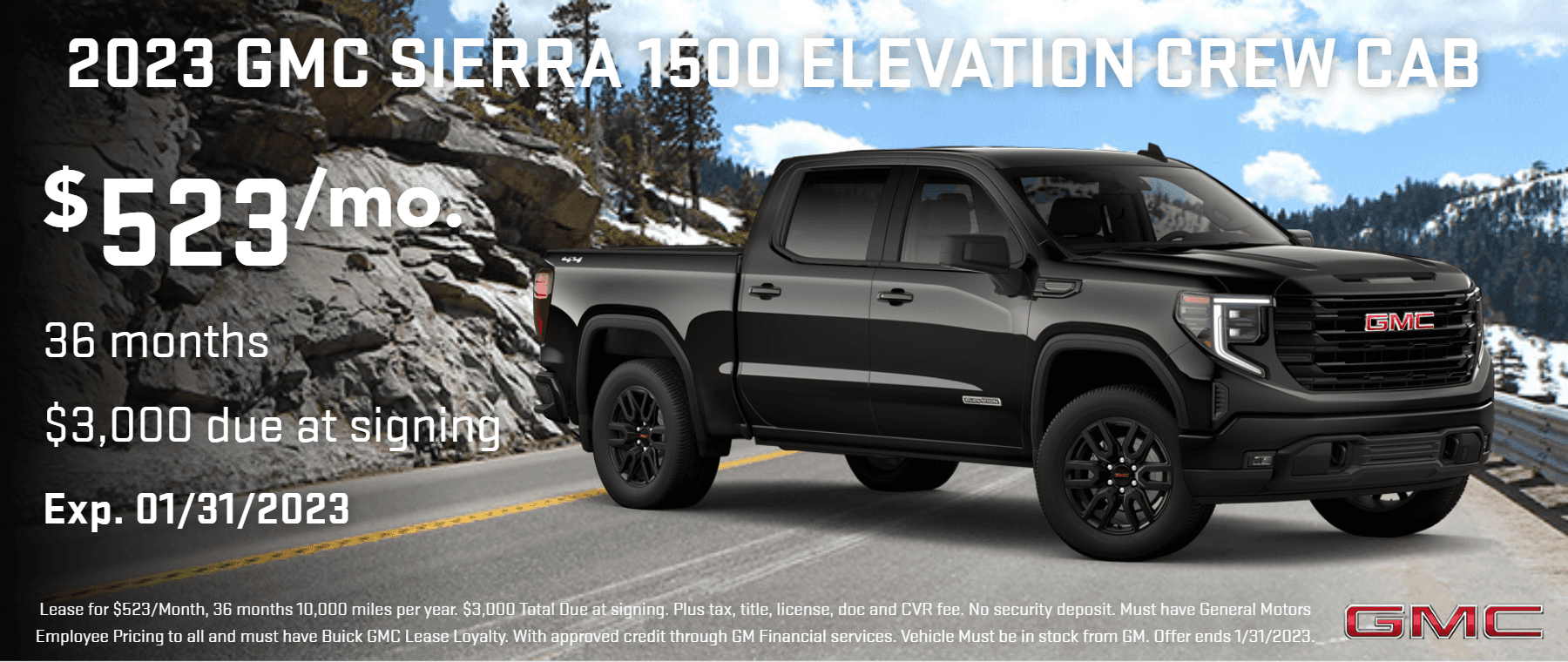 Lease The 2023 GMC Sierra 1500 at LaFontaine Lansing