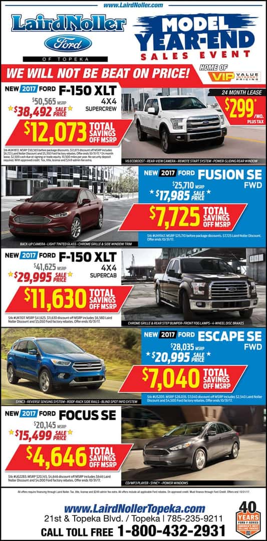 Laird Noller Ford Best price on new Fords in Kansas