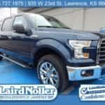 2017 Ford F-150 XLT 302A Blue Jeans color with the Chrome Appearance Package