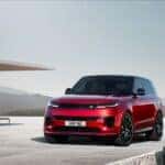 Range Rover Sport with red paint