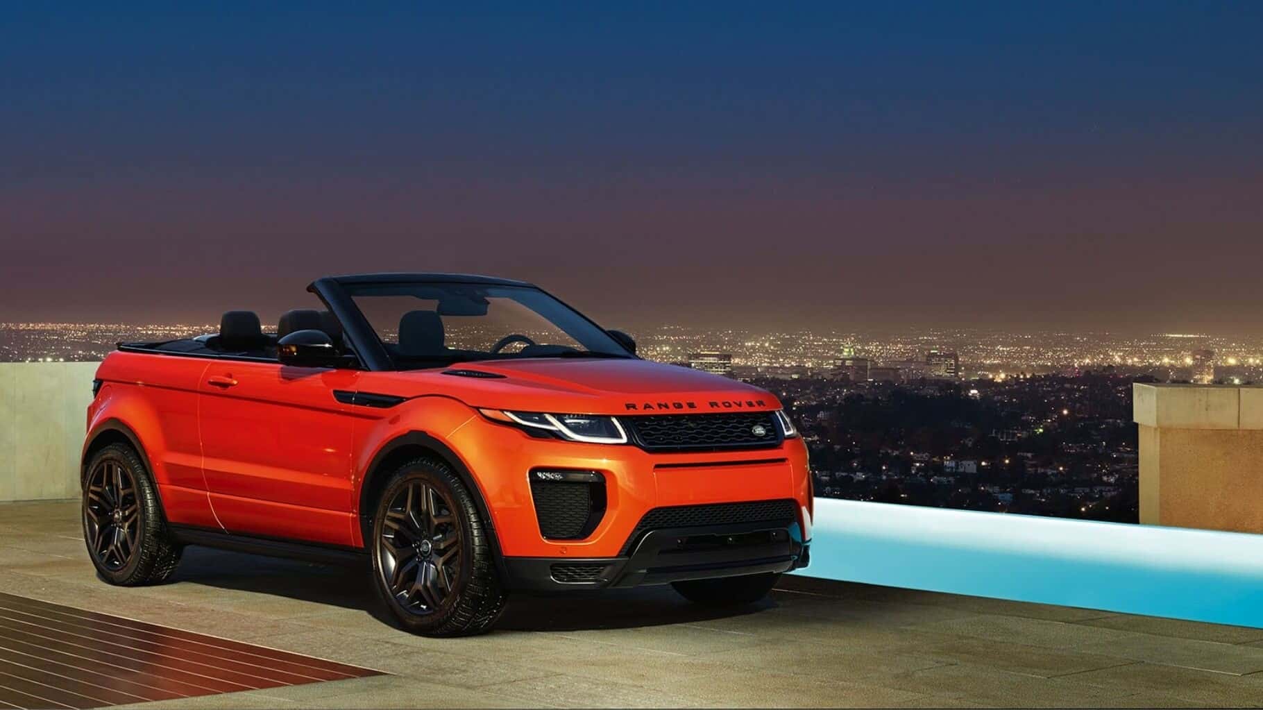 2017 Land Rover Range Rover Evoque Convertible 3-4 angle profile