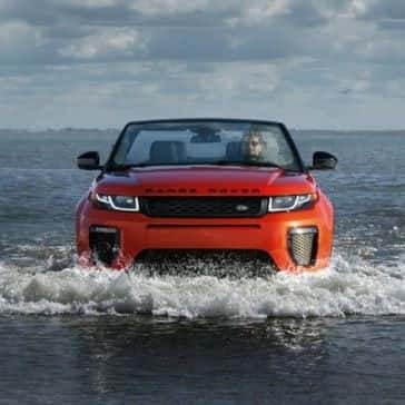 2017 Land Rover Range Rover Evoque Convertible driving through water