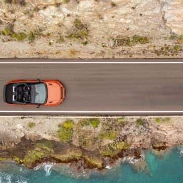 2017 Land Rover Range Rover Evoque Convertible driving top view