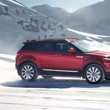 2018 Land Rover Range Rover Evoque Off Roading in snow