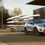 2018 Land Rover Discovery Sport towing canoes