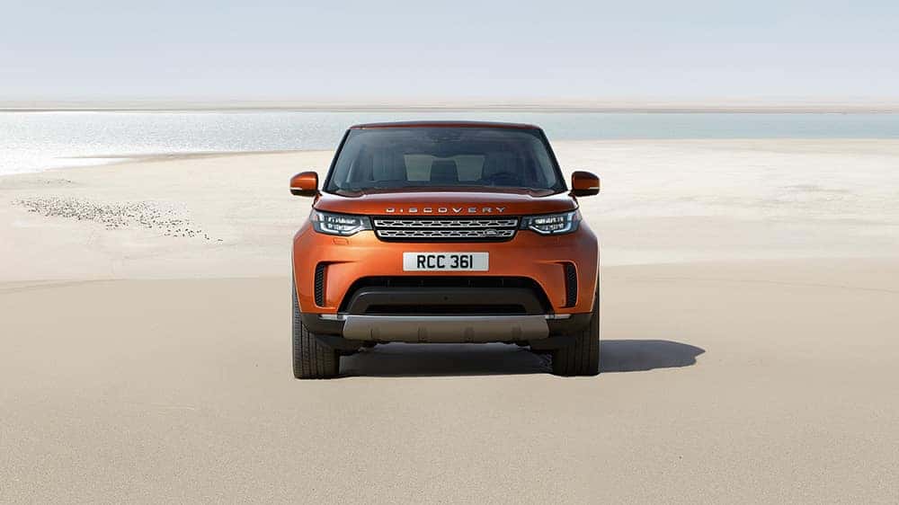 2019 Land Rover Discovery Parked on a Beach