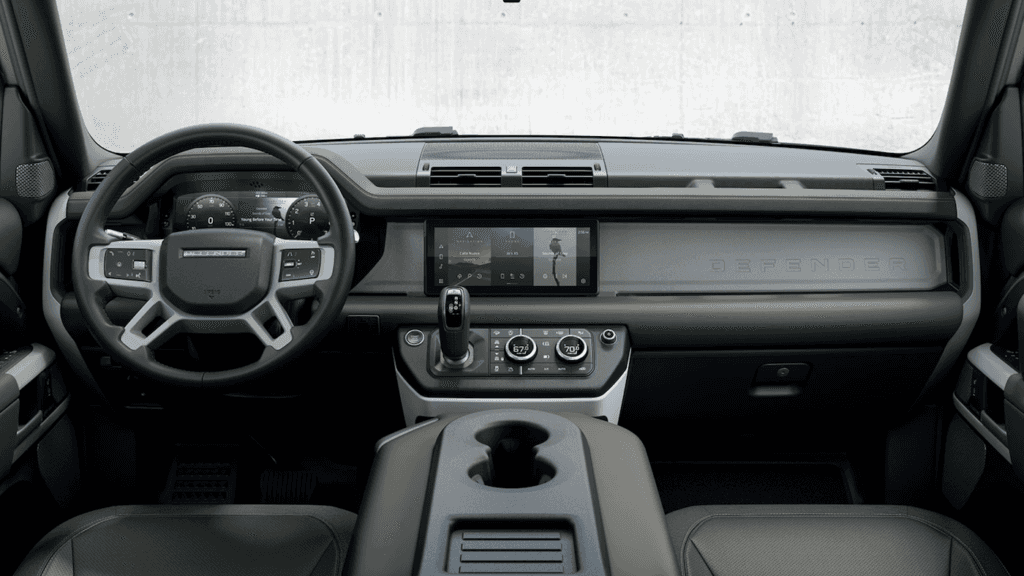 The 2021 Land Rover Defender 90 has a 10-inch touchscreen.