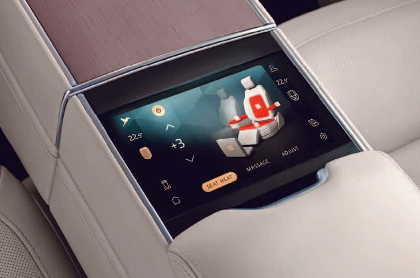 screen in center console