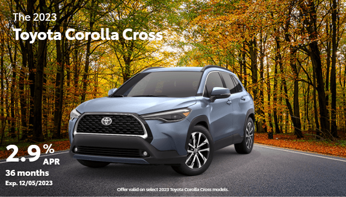 New 2023 Corolla Cross Finance Offer