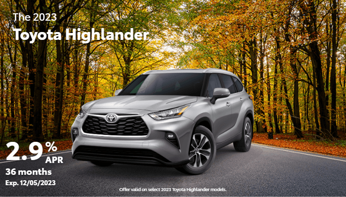 New 2023 Highlander Finance Offer