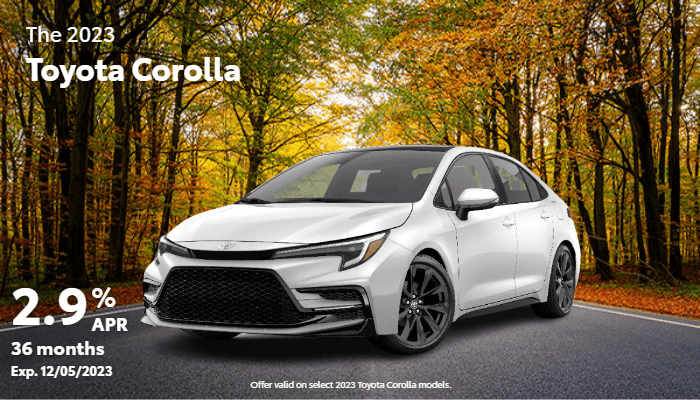 New 2023 Corolla Finance Offer