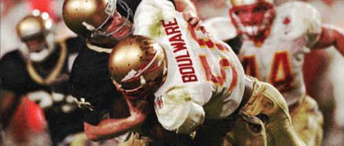 Peter Boulware playing football