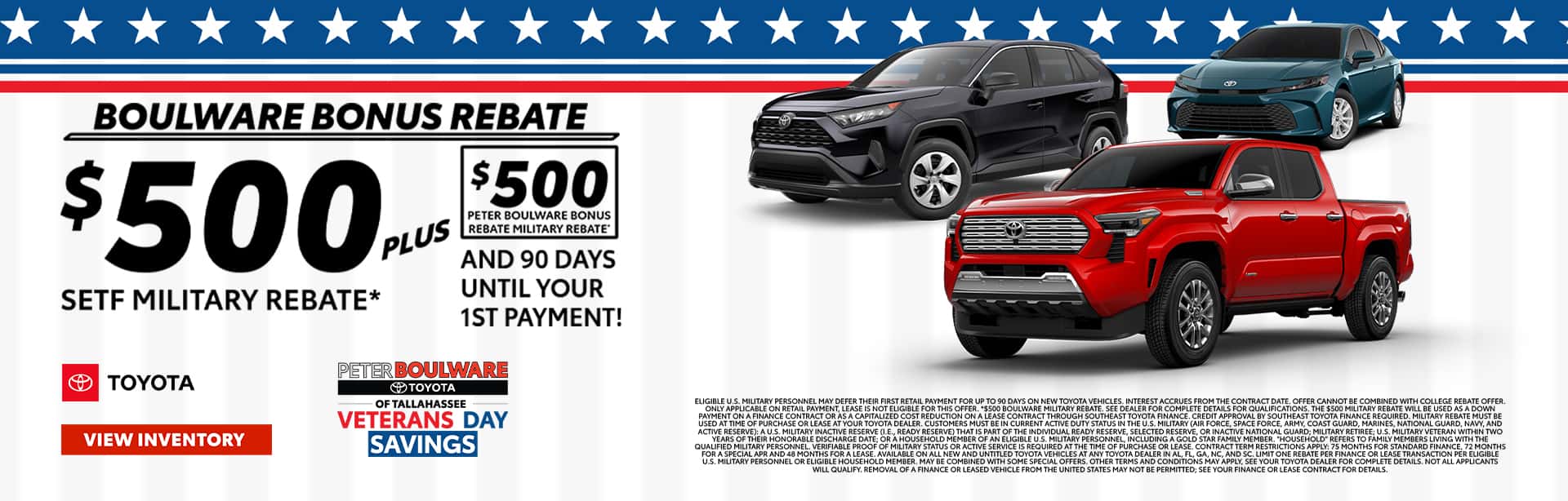 Military Rebate