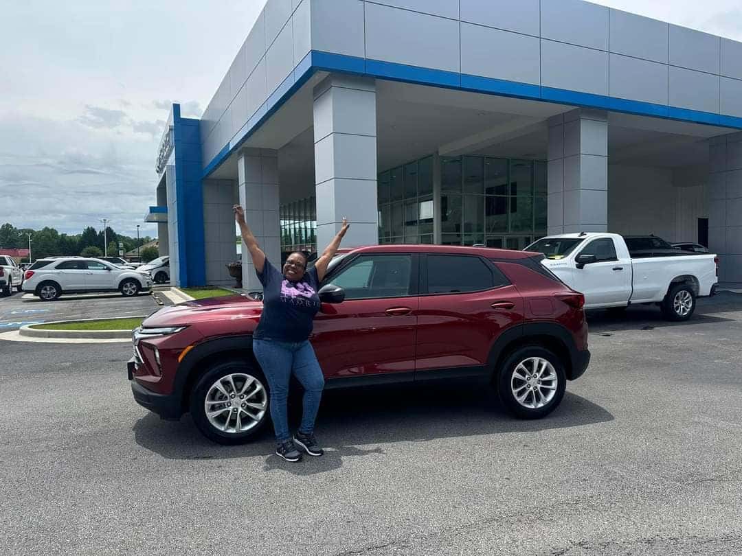 Person with SUV