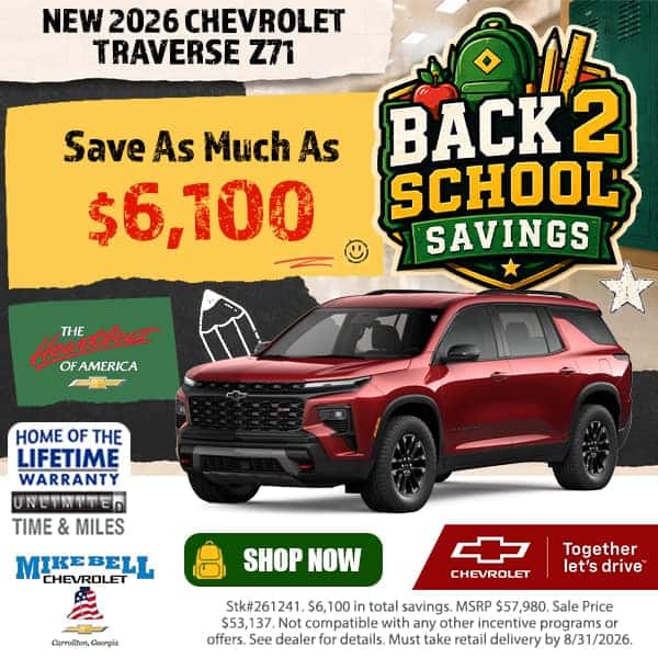 New 2026 Chevrolet Traverse Z71