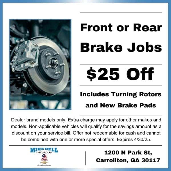 $25 OFF Brake Job