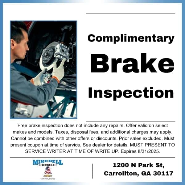 Complimentary Brake Inspection