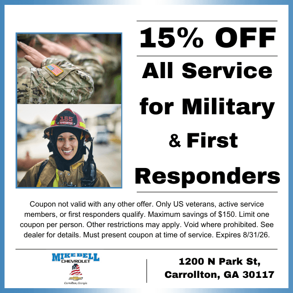 15% OFF Military and First Responders