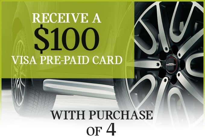 RECEIVE A $100 VISA PREAID CARD With Purchase Of 4