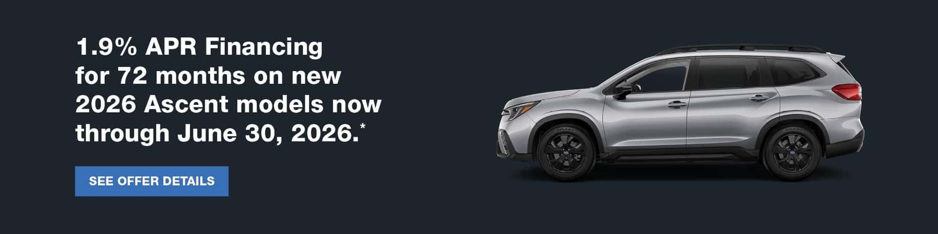 2026 Ascent APR Incentive