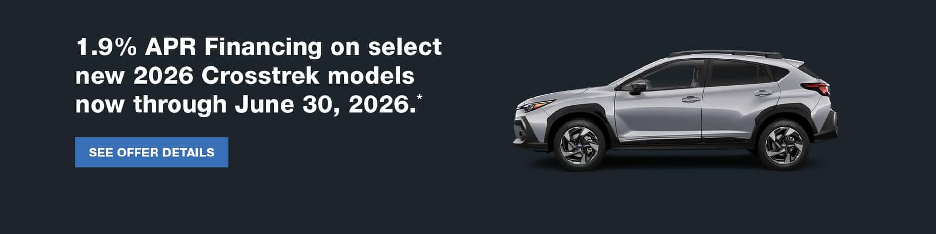 2026 Crosstrek APR Incentive