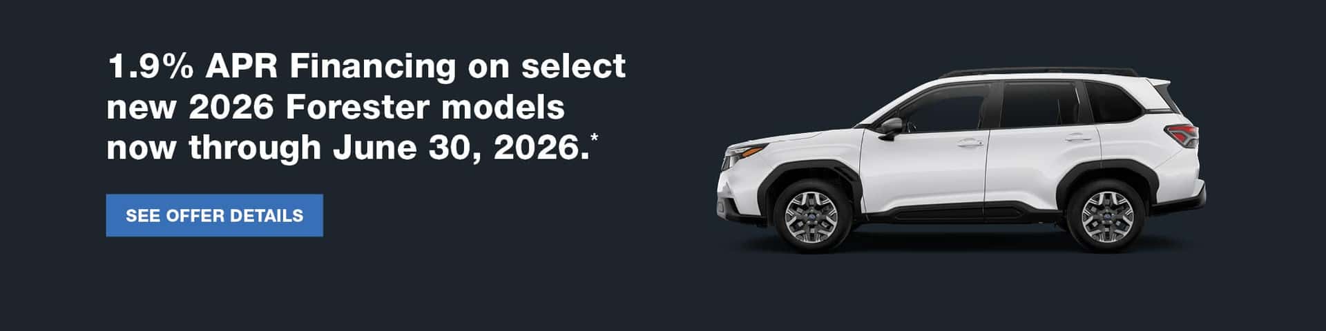 2026 Forester APR Incentive