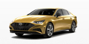 The 2021 Hyundai Sonata in Glowing Yellow