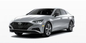 The 2021 Hyundai Sonata in Shimmering Silver Pearl