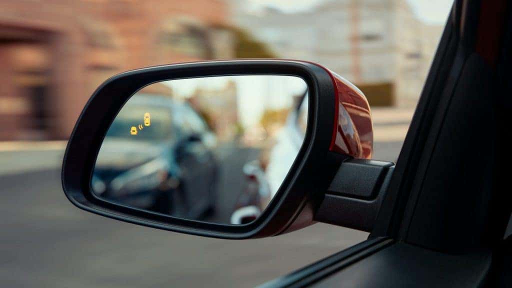 The available Blind Spot Monitoring system with the 2021 Hyundai Venue.