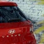 The back end of the 2021 Hyundai Venue available near Minneapolis.