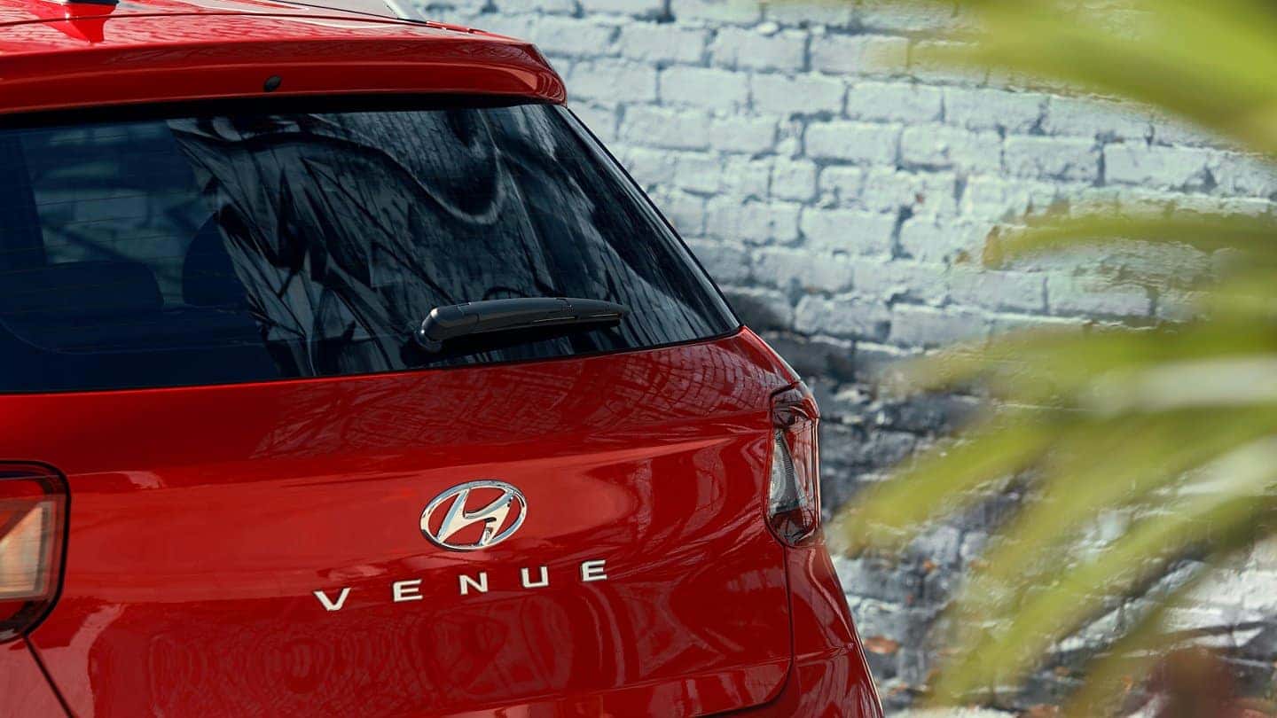 The back end of the 2021 Hyundai Venue available near Minneapolis.