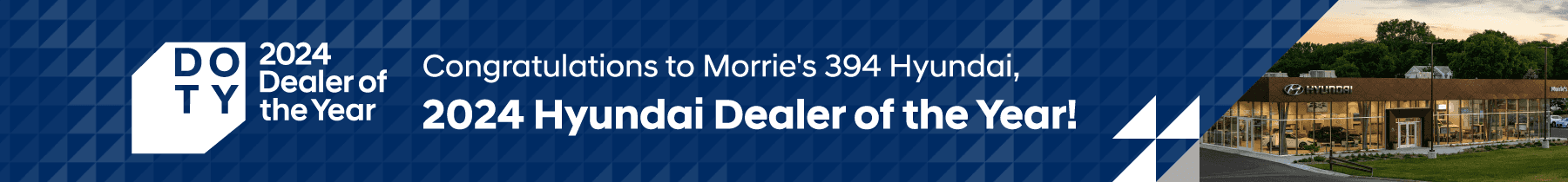 Morrie's 394 Hyundai Dealer of The Year Award 2024