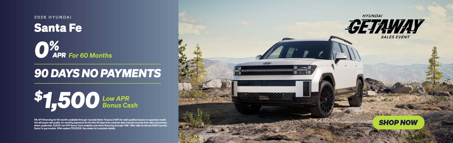 Santa Fe | July Offer