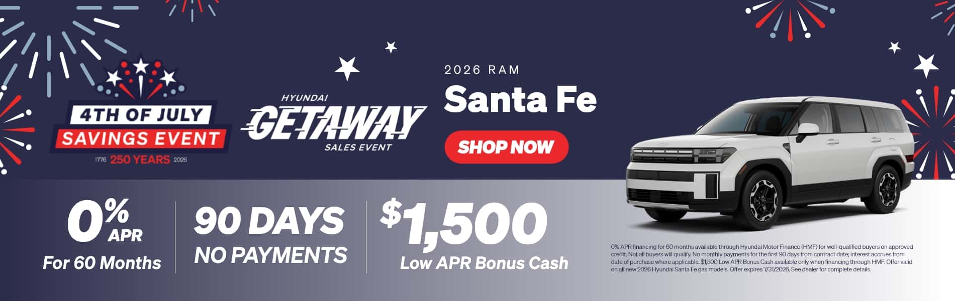 Santa Fe | July Offer