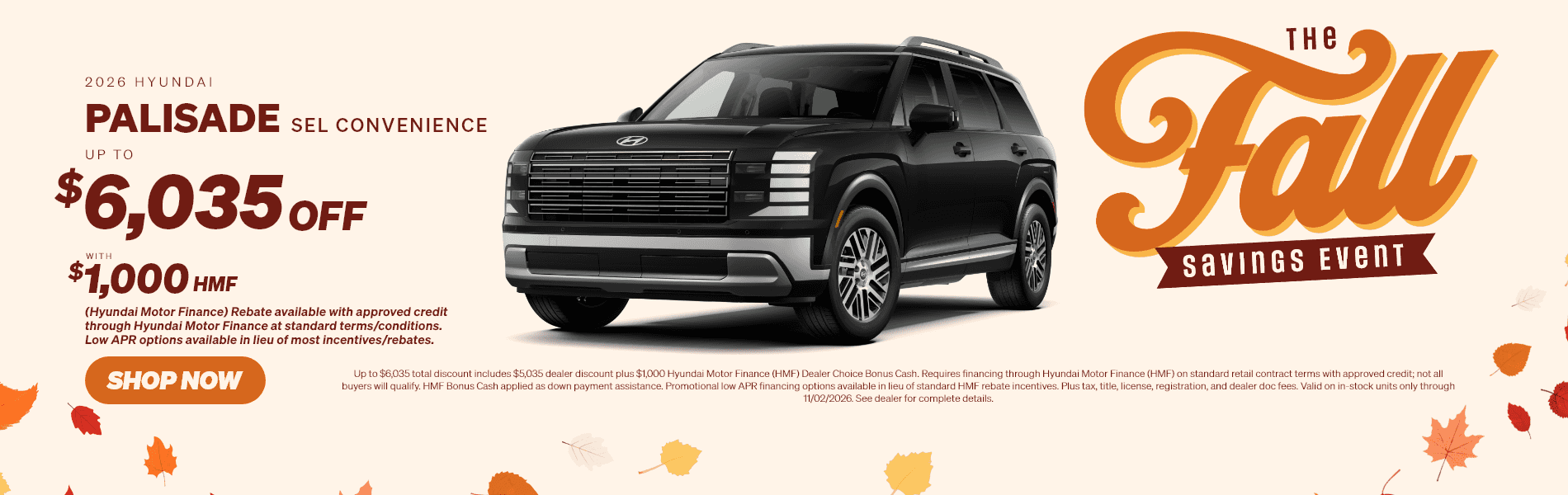 Palisade | Oct Offer